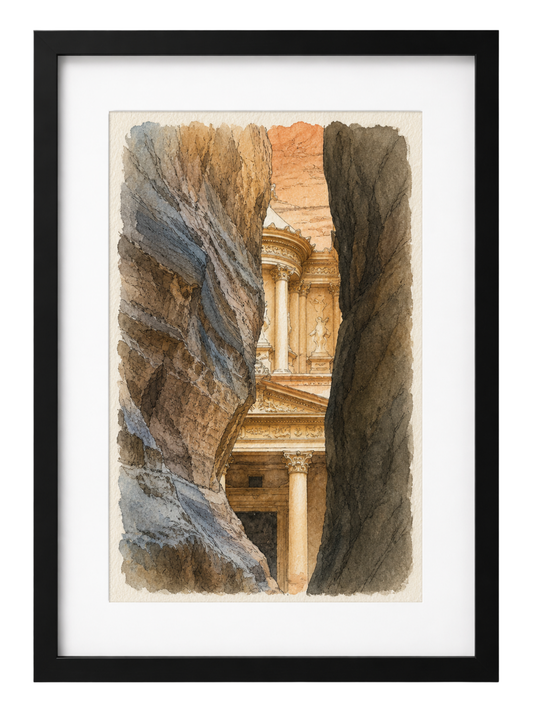 Print de acuarela Petra 2019
